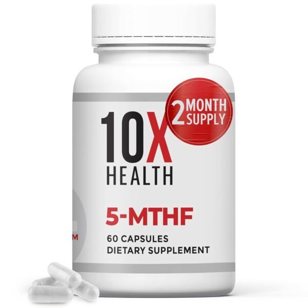 10X Health 5 MTHF Supplement - Methylated Multivitamin with Methylfolate & Magnesium for Brain, Heart Health, DNA & Neurotransmitter Synthesis - Bioavailable 5-MTHF Supplement -... 10X Health 5 MTHF Supplement - Methylated Multivitamin with Methylfolate & Magnesium for Brain, Heart Health, DNA & Neurotransmitter Synthesis - Bioavailable 5-MTHF Supplement -...