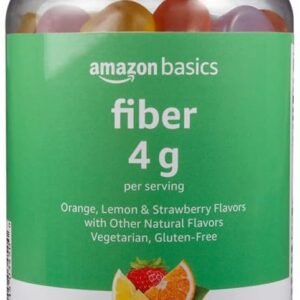 Amazon Basics (previously Solimo) Fiber 4g Gummy - Digestive Health, Supports Regularity, Orange, Lemon & Strawberry, 90 Gummies (2 per Serving) Amazon Basics (previously Solimo) Fiber 4g Gummy - Digestive Health, Supports Regularity, Orange, Lemon & Strawberry, 90 Gummies (2 per Serving)