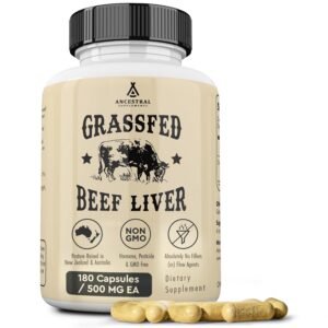Ancestral Supplements Grass Fed Beef Liver 180 Capsules, Supports Energy Production, Detoxification, Digestion, Immunity and Full Body Wellness, Non-GMO, Freeze Dried Liver... Ancestral Supplements Grass Fed Beef Liver 180 Capsules, Supports Energy Production, Detoxification, Digestion, Immunity and Full Body Wellness, Non-GMO, Freeze Dried Liver...