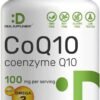 CoQ10 100mg, 240 Capsules – with Omega 3 Fatty Acid 100mg – Bioavailable Coenzyme Q10 Supplements – Heart, Energy, & Brain Health Antioxidant Support – Non-GMO CoQ10 100mg, 240 Capsules – with Omega 3 Fatty Acid 100mg – Bioavailable Coenzyme Q10 Supplements – Heart, Energy, & Brain Health Antioxidant Support – Non-GMO