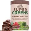 COUNTRY FARMS Organic Super Greens Chocolate Flavor, 50 Organic Super Foods, USDA Organic Drink Mix, Packed with Fiber, Fruits, Vegetables, Mushrooms & Probiotics, Supports... COUNTRY FARMS Organic Super Greens Chocolate Flavor, 50 Organic Super Foods, USDA Organic Drink Mix, Packed with Fiber, Fruits, Vegetables, Mushrooms & Probiotics, Supports...