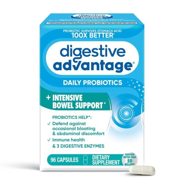 Digestive Advantage IBS Probiotics For Women and Men, Probiotics For Digestive Health & Intensive Bowel Support with Digestive Enzymes For Gut Health, Occasional Bloating &... Digestive Advantage IBS Probiotics For Women and Men, Probiotics For Digestive Health & Intensive Bowel Support with Digestive Enzymes For Gut Health, Occasional Bloating &...