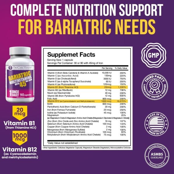 Does ProCare Health Bariatric Multivitamin Review Reveal the Best Post-Op Nutrition for Gastric Bypass Patients Does ProCare Health Bariatric Multivitamin Review Reveal the Best Post-Op Nutrition for Gastric Bypass Patients