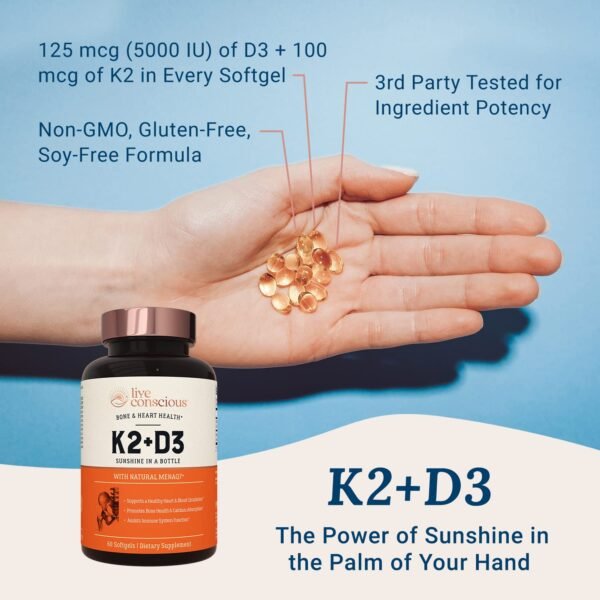 Does the Live Conscious Vitamin K2 MK7 with D3 Supplement review reveal true bone health benefits? Does the Live Conscious Vitamin K2 MK7 with D3 Supplement review reveal true bone health benefits?