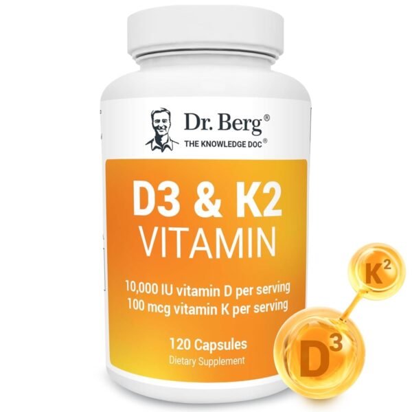 Dr. Berg Vitamin D3 K2 w/MCT Powder - Includes 10,000 IU of Vitamin D3, 100 mcg MK7 Vitamin K2, Purified Bile Salts, Zinc & Magnesium for Ultimate Absorption - K2 D3 Vitamin... Dr. Berg Vitamin D3 K2 w/MCT Powder - Includes 10,000 IU of Vitamin D3, 100 mcg MK7 Vitamin K2, Purified Bile Salts, Zinc & Magnesium for Ultimate Absorption - K2 D3 Vitamin...