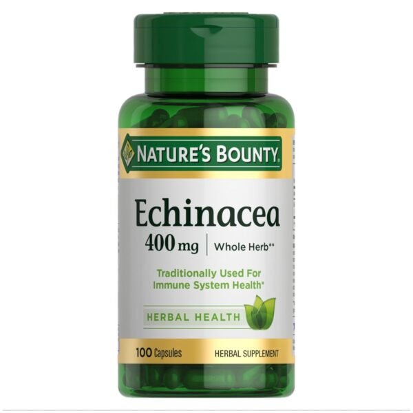 Echinacea by Nature's Bounty, Herbal Supplement, Supports Immune Health, 400mg, 100 Capsules