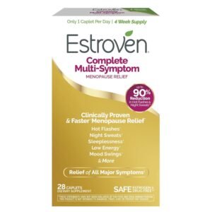 Estroven Complete Multi-Symptom Menopause Supplement for Women, 28 Ct., Clinically Proven Ingredient Provide Menopause Relief & Night Sweats & Hot Flash Relief, Drug-Free & Non-GMO Estroven Complete Multi-Symptom Menopause Supplement for Women, 28 Ct., Clinically Proven Ingredient Provide Menopause Relief & Night Sweats & Hot Flash Relief, Drug-Free & Non-GMO
