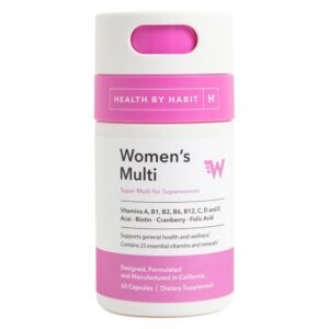 Health by Habit Womens Multi Supplement (60 Capsules) - 23 Essential Vitamins and Minerals, Supports General Health & Wellness, Non-GMO, Sugar Free (1 Pack) Health by Habit Womens Multi Supplement (60 Capsules) - 23 Essential Vitamins and Minerals, Supports General Health & Wellness, Non-GMO, Sugar Free (1 Pack)