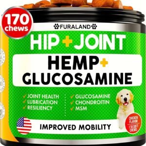 Hemp Hip and Joint Supplement for Dogs - Glucosamine for Dogs - 170 Dog Joint Pain Relief Treats - Chondroitin, Hemp Oil, MSM - Mobility & Flexibility Support - Advanced Care... Hemp Hip and Joint Supplement for Dogs - Glucosamine for Dogs - 170 Dog Joint Pain Relief Treats - Chondroitin, Hemp Oil, MSM - Mobility & Flexibility Support - Advanced Care...