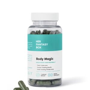 Her Fantasy Box | Body Magic Chlorophyll Capsules - 30 Vegan Capsules for Detox, Digestion, Gut Health, Skin Support, and Oily Skin - Natural Energy Booster (200 mg) (100mg)... Her Fantasy Box | Body Magic Chlorophyll Capsules - 30 Vegan Capsules for Detox, Digestion, Gut Health, Skin Support, and Oily Skin - Natural Energy Booster (200 mg) (100mg)...