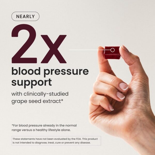 humanN SuperBeets Heart Chews, Nitric Oxide and Blood Pressure Support, Grape Seed Extract & Non-GMO Beet Root Powder Energy Supplement, Pomegranate Berry Flavor, 60 Count humanN SuperBeets Heart Chews, Nitric Oxide and Blood Pressure Support, Grape Seed Extract & Non-GMO Beet Root Powder Energy Supplement, Pomegranate Berry Flavor, 60 Count