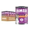 IAMS Proactive Health Healthy Aging Wet Dog Food Classic Ground with Slow Cooked Chicken and Rice, 13 oz. Cans, Pack of 12 IAMS Proactive Health Healthy Aging Wet Dog Food Classic Ground with Slow Cooked Chicken and Rice, 13 oz. Cans, Pack of 12