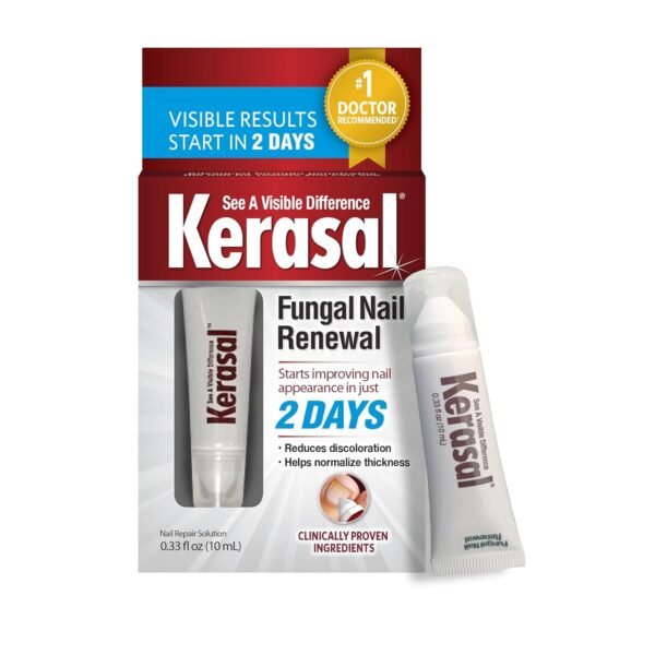 Kerasal Nail Renewal, Restores Appearance of Discolored or Damaged Nails, 0.33 fl oz (Packaging May Vary) Kerasal Nail Renewal, Restores Appearance of Discolored or Damaged Nails, 0.33 fl oz (Packaging May Vary)