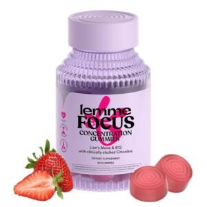 Lemme Focus Concentration & Brain Health Gummies with Cognizin Citicoline, Lion's Mane Mushroom, Vitamin B12 to Support Focus + Concentration - Gluten Free, Caffeine Free,... Lemme Focus Concentration & Brain Health Gummies with Cognizin Citicoline, Lion's Mane Mushroom, Vitamin B12 to Support Focus + Concentration - Gluten Free, Caffeine Free,...
