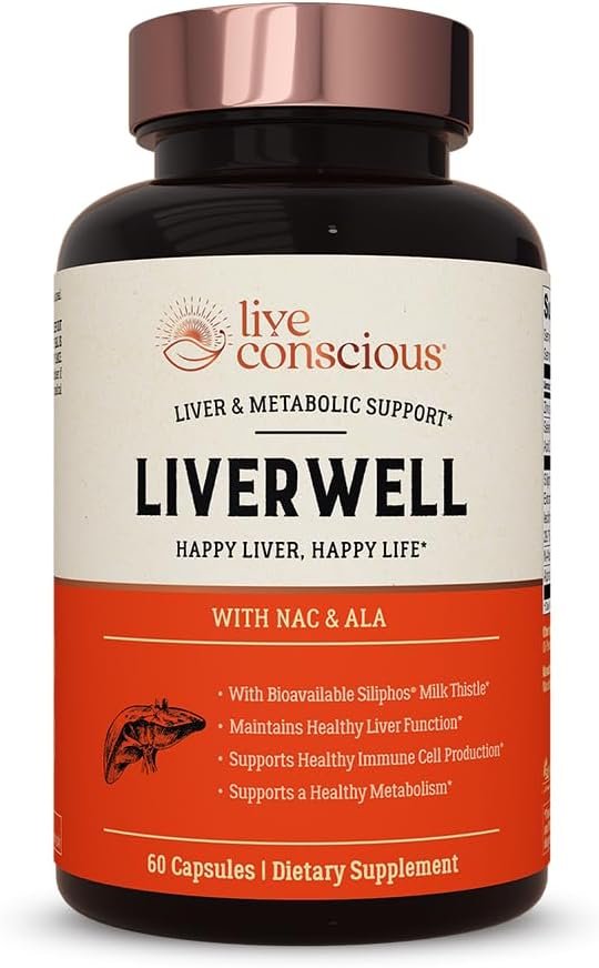 LiverWell Liver Cleanse, Rejuvenation, Metabolic Support - Liver Supplement for Liver Health w/Highly Bioavailable Milk Thistle Extract, N-Acetyl Cysteine, Alpha Lipoic Acid,... LiverWell Liver Cleanse, Rejuvenation, Metabolic Support - Liver Supplement for Liver Health w/Highly Bioavailable Milk Thistle Extract, N-Acetyl Cysteine, Alpha Lipoic Acid,...