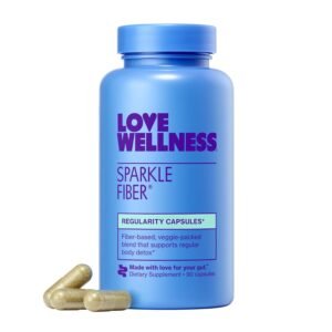 Love Wellness Sparkle Fiber | Fiber Supplement with Digestive Enzymes | Greens Superfood Powder & Psyllium Husk Powder | Promotes Gut Health for Women | Regularity & Bloating... Love Wellness Sparkle Fiber | Fiber Supplement with Digestive Enzymes | Greens Superfood Powder & Psyllium Husk Powder | Promotes Gut Health for Women | Regularity & Bloating...