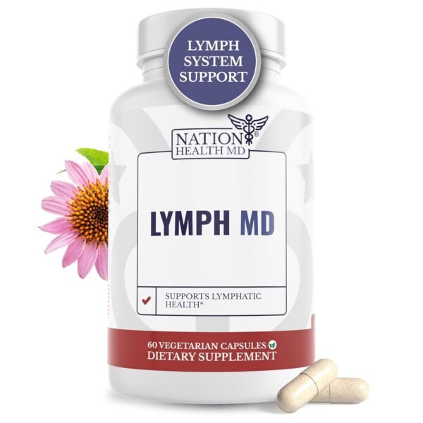 Lymph MD - Lymphatic System Supplement with 9 Botanicals - Dandelion, Burdock, Echinacea, Lemon & More - Supplements for Men and Women - 60 Capsules Lymph MD - Lymphatic System Supplement with 9 Botanicals - Dandelion, Burdock, Echinacea, Lemon & More - Supplements for Men and Women - 60 Capsules