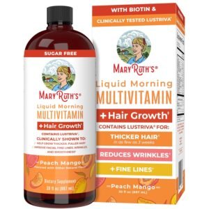 MaryRuth's Liquid Multivitamin + Hair Growth | Biotin 10000mcg | Lustriva Hair Growth Supplement | Clinically Tested in Women for Thicker Hair & Facial Wrinkle | Skin Care |... MaryRuth's Liquid Multivitamin + Hair Growth | Biotin 10000mcg | Lustriva Hair Growth Supplement | Clinically Tested in Women for Thicker Hair & Facial Wrinkle | Skin Care |...