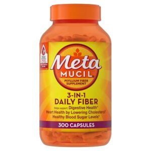 Metamucil 3-in-1 Fiber Capsules, Daily Psyllium Husk Fiber Supplement, Fiber Capsules for Digestive Health, Plant-Based Psyllium Husk Fiber Capsules, #1 Doctor Recommended Fiber... Metamucil 3-in-1 Fiber Capsules, Daily Psyllium Husk Fiber Supplement, Fiber Capsules for Digestive Health, Plant-Based Psyllium Husk Fiber Capsules, #1 Doctor Recommended Fiber...
