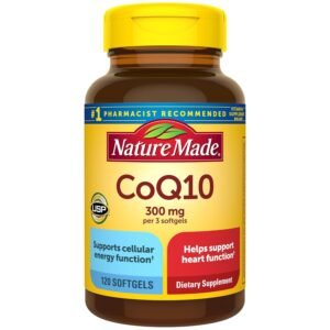 Nature Made CoQ10 300mg per 3 Softgels, Heart Health & Antioxidant Support, 120 Softgels, 40 Day Supply