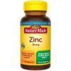 Nature Made Zinc 30 mg, Dietary Supplement for Immune Health and Antioxidant Support, 100 Tablets, 100 Day Supply Nature Made Zinc 30 mg, Dietary Supplement for Immune Health and Antioxidant Support, 100 Tablets, 100 Day Supply