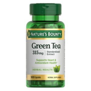 Nature's Bounty Green Tea Pills and Herbal Health Supplement, Supports Heart and Antioxidant Health, 315mg, 100 Capsules Nature's Bounty Green Tea Pills and Herbal Health Supplement, Supports Heart and Antioxidant Health, 315mg, 100 Capsules