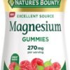 Nature's Bounty Magnesium 270mg Gummies, Supports Bone, Nerve, Muscle and Heart Health, 90 Gummies Nature's Bounty Magnesium 270mg Gummies, Supports Bone, Nerve, Muscle and Heart Health, 90 Gummies