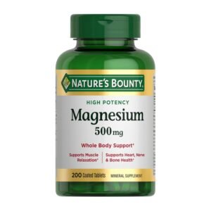 Nature's Bounty Magnesium, Bone and Muscle Health, Whole Body Support, Tablets, 500 Mg, 200 Ct Nature's Bounty Magnesium, Bone and Muscle Health, Whole Body Support, Tablets, 500 Mg, 200 Ct