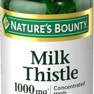 Nature's Bounty Milk Thistle, Herbal Health Supplement, Supports Liver Health, 1000 mg, Rapid Release Softgels, 50 Ct Nature's Bounty Milk Thistle, Herbal Health Supplement, Supports Liver Health, 1000 mg, Rapid Release Softgels, 50 Ct