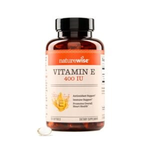 NatureWise Vitamin E 400 IU Softgels (180mg DL-Alpha) - Dairy, Gluten & Soy Free - Antioxidant-Rich Dietary Supplement for Skin, Heart, and Immune Health Support - 4-Month... NatureWise Vitamin E 400 IU Softgels (180mg DL-Alpha) - Dairy, Gluten & Soy Free - Antioxidant-Rich Dietary Supplement for Skin, Heart, and Immune Health Support - 4-Month...
