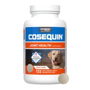 Nutramax Laboratories Cosequin Maximum Strength Joint Health Supplement for Dogs - With Glucosamine, Chondroitin, and MSM, 132 Chewable Tablets Nutramax Laboratories Cosequin Maximum Strength Joint Health Supplement for Dogs - With Glucosamine, Chondroitin, and MSM, 132 Chewable Tablets