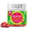 OLLY Metabolism Gummy Rings, Apple Cider Vinegar, Vitamin B12, Chromium, Energy and Digestive Health, Chewable Supplement, Apple Flavor - 30 Count OLLY Metabolism Gummy Rings, Apple Cider Vinegar, Vitamin B12, Chromium, Energy and Digestive Health, Chewable Supplement, Apple Flavor - 30 Count