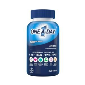 One A Day Men’s Multivitamin, Supplement Tablet with Vitamin A, C ,D, E and Zinc for Immune Health Support, Vitamin B12, Calcium, 200 count One A Day Men’s Multivitamin, Supplement Tablet with Vitamin A, C ,D, E and Zinc for Immune Health Support, Vitamin B12, Calcium, 200 count