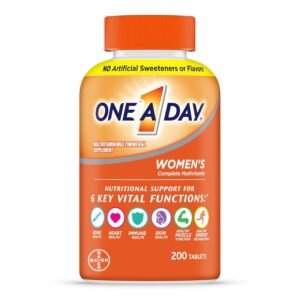 One A Day Women’s Multivitamin with Vitamin A, C, D, E and all 8 B vitamins, Calcium, Vitamins for Women, for Bone Health, Skin Health & Immune Health Support , 200 Count One A Day Women’s Multivitamin with Vitamin A, C, D, E and all 8 B vitamins, Calcium, Vitamins for Women, for Bone Health, Skin Health & Immune Health Support , 200 Count