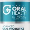 Oral Probiotics for Mouth Bad Breath Treatment for Adults; Dentist Formulated Dental Probiotics for Teeth and Gums Health & Chronic Halitosis with BLIS K12 M18, 60 Chewable Oral...