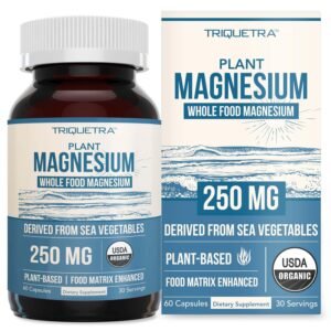 Organic Magnesium | Whole Food Magnesium - Plant-Based, Organic Sea Vegetable Complex - 250 mg Magnesium Per Serving | Water Extracted | Gentle on Stomach | Energy, Sleep,... Organic Magnesium | Whole Food Magnesium - Plant-Based, Organic Sea Vegetable Complex - 250 mg Magnesium Per Serving | Water Extracted | Gentle on Stomach | Energy, Sleep,...