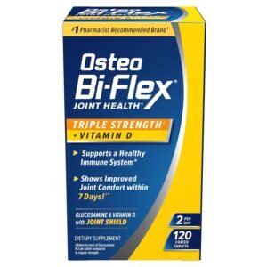 Osteo Bi-Flex Triple Strength with Vitamin D Glucosamine Chondroitin Joint Health Supplement, Coated Tablets, Red, 120 Count Osteo Bi-Flex Triple Strength with Vitamin D Glucosamine Chondroitin Joint Health Supplement, Coated Tablets, Red, 120 Count