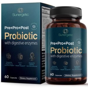 Premium 4-in-1 Probiotic Prebiotic, Postbiotic & Digestive Enzymes for Men & Women – Supports Gut, Digestion & Immunity –Complete Gut Health with Pre, Post, Probiotics &... Premium 4-in-1 Probiotic Prebiotic, Postbiotic & Digestive Enzymes for Men & Women – Supports Gut, Digestion & Immunity –Complete Gut Health with Pre, Post, Probiotics &...