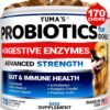 Probiotics for Dogs and Digestive Enzymes - 170 Dog Probiotics Chews - Dog Probiotic - Anti Diarrhea, Upset Stomach & Gas Relief, Constipation, Canine Prebiotic - Pet Fiber... Probiotics for Dogs and Digestive Enzymes - 170 Dog Probiotics Chews - Dog Probiotic - Anti Diarrhea, Upset Stomach & Gas Relief, Constipation, Canine Prebiotic - Pet Fiber...