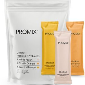 Promix Debloat Prebiotics and Probiotics Immune Support Supplement for Digestive Health, Nausea Relief, Gut Repair - Variety Pack - 12 Count Promix Debloat Prebiotics and Probiotics Immune Support Supplement for Digestive Health, Nausea Relief, Gut Repair - Variety Pack - 12 Count
