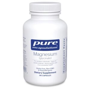 Pure Encapsulations Magnesium (Glycinate) - Supplement to Support Stress Relief, Sleep, Heart Health, Nerves, Muscles, and Metabolism* - with Magnesium Glycinate - 90 Capsules Pure Encapsulations Magnesium (Glycinate) - Supplement to Support Stress Relief, Sleep, Heart Health, Nerves, Muscles, and Metabolism* - with Magnesium Glycinate - 90 Capsules
