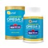 Qunol Advanced Omega 3 Krill and Fish Oil Complex, 10x Better Bioavailability, One Pill Dose, 250mg EPA & DHA, Supports Brain, Eye, Heart and Joint Health, 60 Count Qunol Advanced Omega 3 Krill and Fish Oil Complex, 10x Better Bioavailability, One Pill Dose, 250mg EPA & DHA, Supports Brain, Eye, Heart and Joint Health, 60 Count