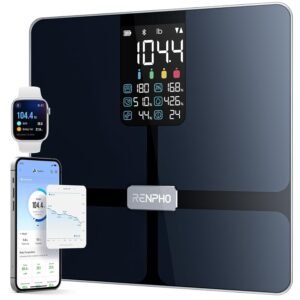 RENPHO Smart Scale with BMI, Body Fat, Muscle Mass, Bluetooth Scale for Body Weight, FSA HSA Store Eligible, 13 Metrics with Large VA Display, Support App Connection, Black,... RENPHO Smart Scale with BMI, Body Fat, Muscle Mass, Bluetooth Scale for Body Weight, FSA HSA Store Eligible, 13 Metrics with Large VA Display, Support App Connection, Black,...