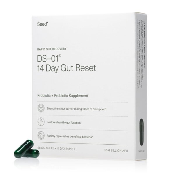 Seed 14 Day Gut Reset - Prebiotic and Probiotic for Women & Men - Digestive Health, Gut Health, Rapid Gut Recovery, Bloating & Constipation Relief - Vegan & Shelf-Stable - 28... Seed 14 Day Gut Reset - Prebiotic and Probiotic for Women & Men - Digestive Health, Gut Health, Rapid Gut Recovery, Bloating & Constipation Relief - Vegan & Shelf-Stable - 28...
