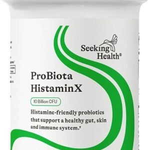 Seeking Health ProBiota HistaminX, 10 Billion CFU Low-Histamine Probiotic Supplement for Gut Health, Microbiome Balance, Digestive Comfort for Histamine Intolerance, Vegan &... Seeking Health ProBiota HistaminX, 10 Billion CFU Low-Histamine Probiotic Supplement for Gut Health, Microbiome Balance, Digestive Comfort for Histamine Intolerance, Vegan &...