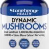 Stonehenge Health Dynamic Mushrooms - 100% Fruiting Bodies & Extracts - Lion’s Mane, Chaga, Maitake, Shiitake, Reishi - Nootropic Brain & Immune System Support - No Mycelium -... Stonehenge Health Dynamic Mushrooms - 100% Fruiting Bodies & Extracts - Lion’s Mane, Chaga, Maitake, Shiitake, Reishi - Nootropic Brain & Immune System Support - No Mycelium -...