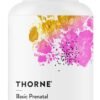 THORNE Basic Prenatal - Well-Researched Folate Multi for Pregnant and Nursing Women Includes 18 Vitamins and Minerals, Plus Choline - 90 Capsules - 30 Servings THORNE Basic Prenatal - Well-Researched Folate Multi for Pregnant and Nursing Women Includes 18 Vitamins and Minerals, Plus Choline - 90 Capsules - 30 Servings