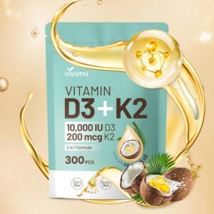 Vitamin D3 10000 iu Plus K2 (MK-7) 200 mcg, 300 Coconut Oil Softgels| 2 in 1 VIT D & K Complex | Supports Calcium Absorption, Bone, Immune, & Heart Health – Easy to Swallow... Vitamin D3 10000 iu Plus K2 (MK-7) 200 mcg, 300 Coconut Oil Softgels| 2 in 1 VIT D & K Complex | Supports Calcium Absorption, Bone, Immune, & Heart Health – Easy to Swallow...
