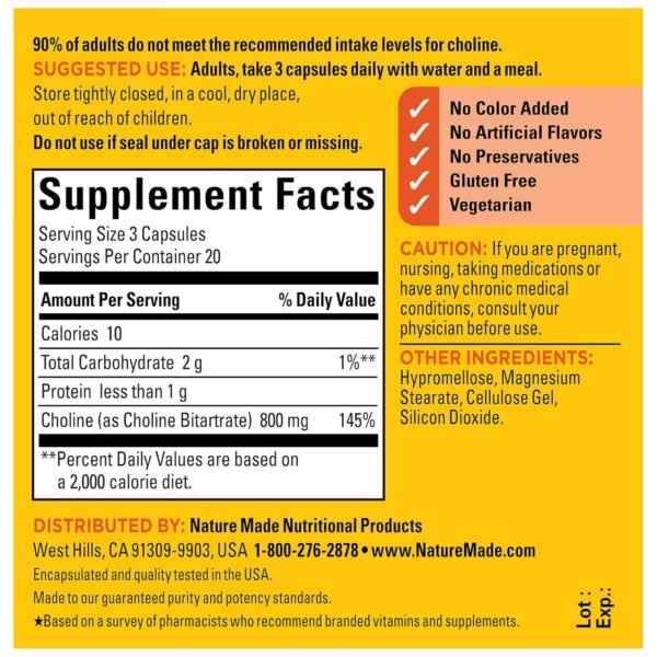 What makes Nature Made Extra Strength Dosage Choline the best brain health supplement review What makes Nature Made Extra Strength Dosage Choline the best brain health supplement review