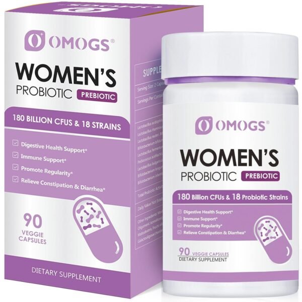 Women's Probiotic 180 Billion CFUs 18 Strains, with Organic Prebiotics, Cranberry Extract, D-Mannose & Digestive Enzymes, for Digestive, Boost Immune, PH Balance & Urethral... Women's Probiotic 180 Billion CFUs 18 Strains, with Organic Prebiotics, Cranberry Extract, D-Mannose & Digestive Enzymes, for Digestive, Boost Immune, PH Balance & Urethral...